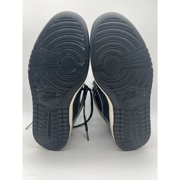 Nike Black Dunk Sky Hi Hidden Wedge Essential Leather Sneaker Size 8 - Picture 10 of 11